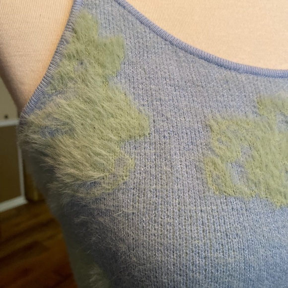 Sky Blue with Fuzzy Embellishments - Picture 6 of 7